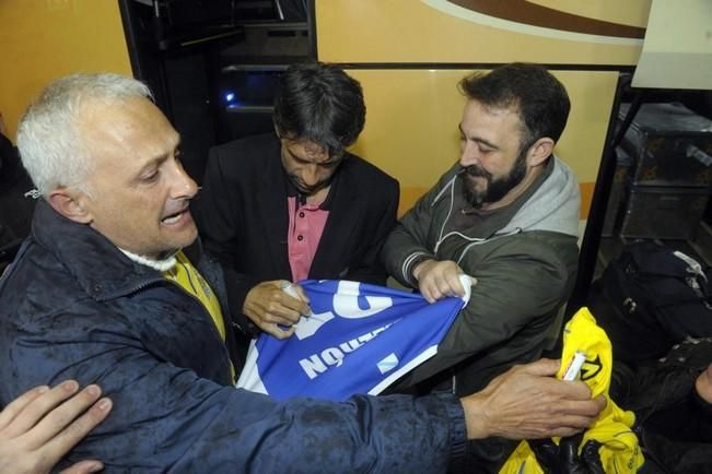 Homenaje a Valerón a su llegada a A Coruña