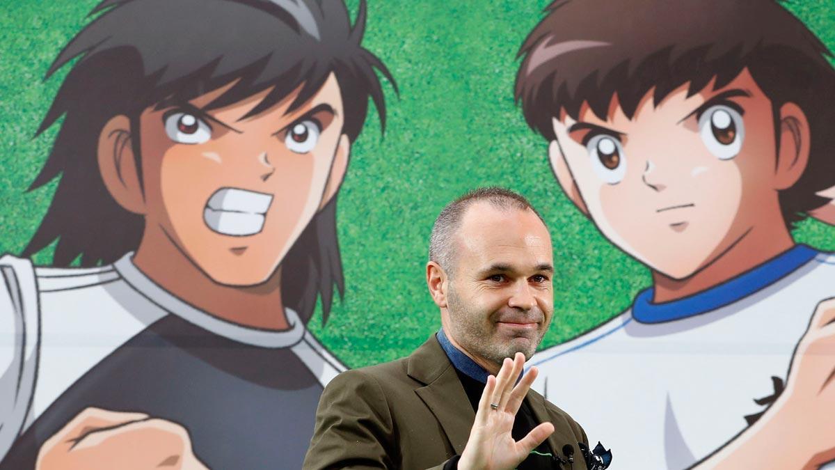 Iniesta inaugura en Tokio una estación dedicada a la serie 'Oliver y Benji'