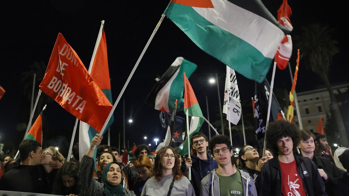 Miles de personas protestan en Italia contra la "agresión" de Israel a la Flotilla de Gaza