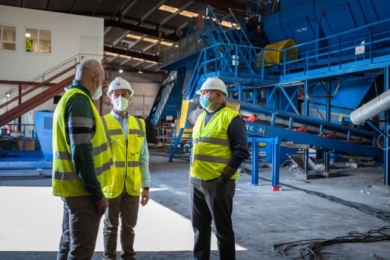 Visita del consejero de Transición Ecológica del Cabildo, Javier Rodríguez, al PIRS