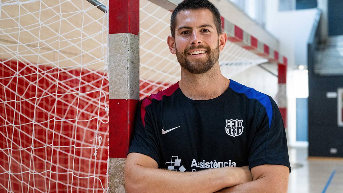 Antonio Bazán, estudiante de medicina y jugador de balonmano del Barça