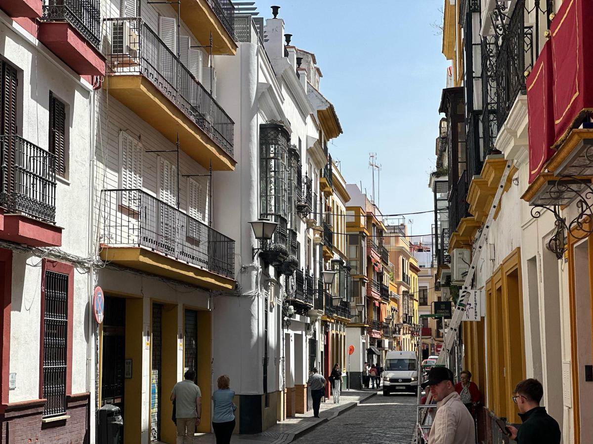 Calle Conde de Barajas, en el barrio de San Lorenzo.