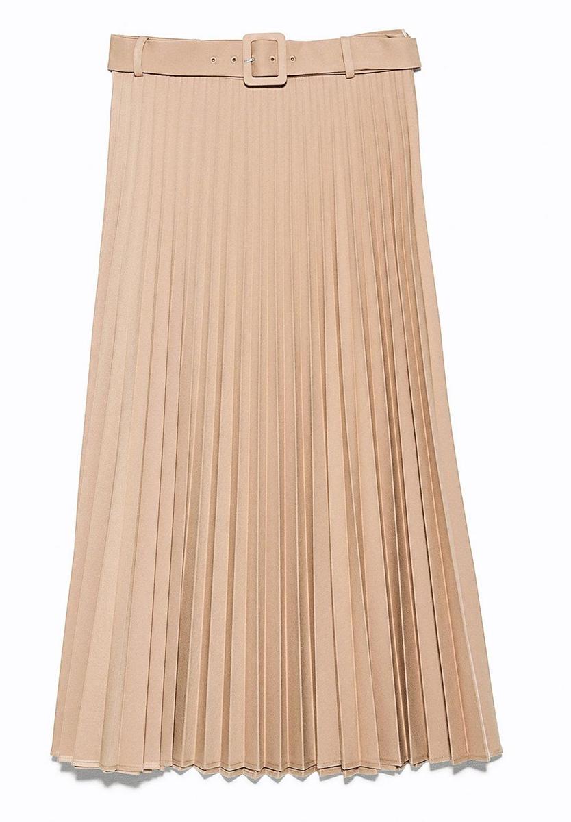 Falda plisada de Zara (Precio: 39,95 euros)