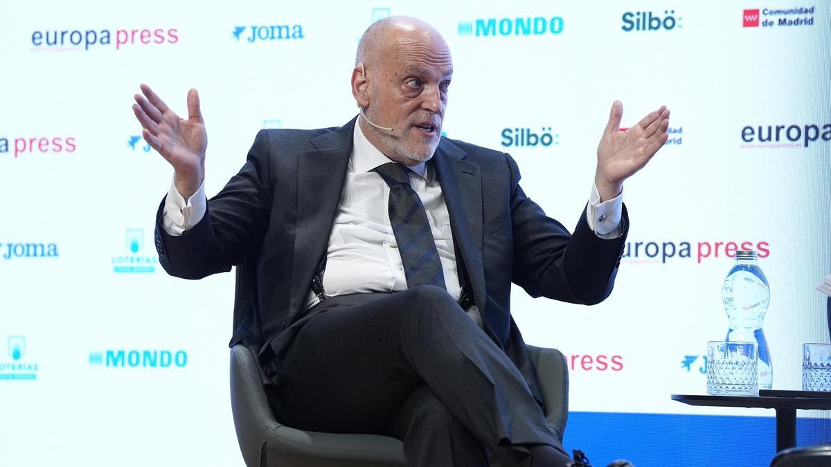 Javier Tebas, en un acto.