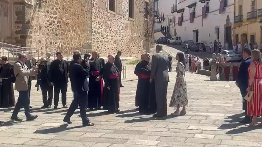 Los reyes ya están en el Real Monasterio de Guadalupe