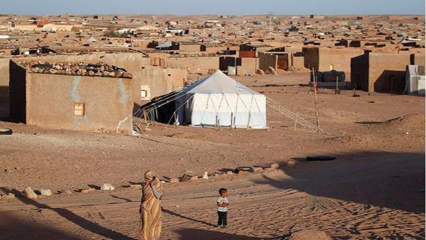 Un campo de refugiados saharauis en Tinduf (Argelia)