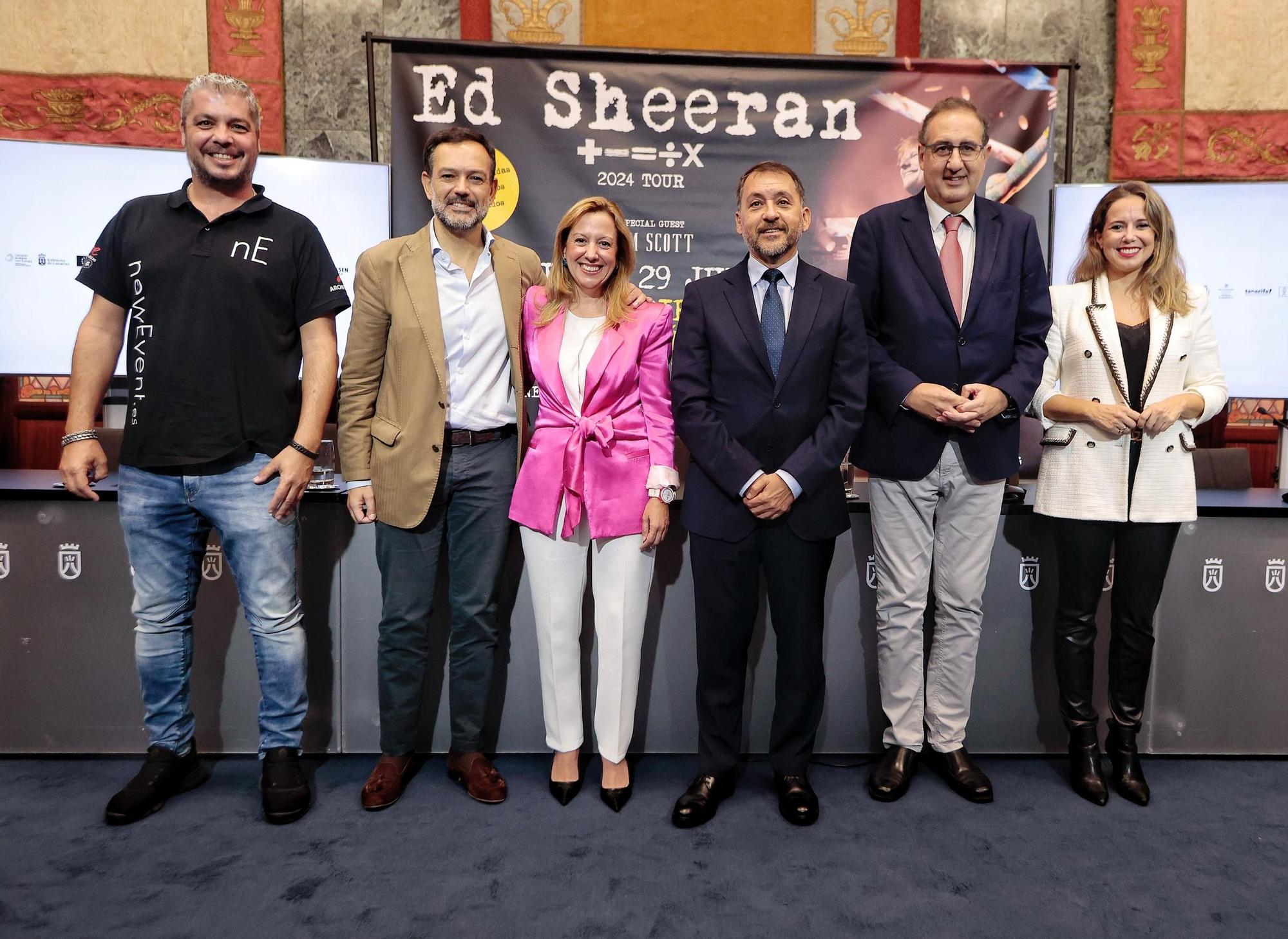 Presentación del concierto de Ed Sheeran en Tenerife
