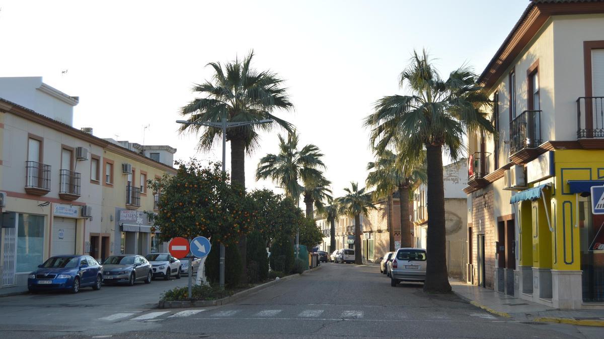 El lugar donde ocurrieron los hechos en Fuente Palmera, en diciembre de 2023.