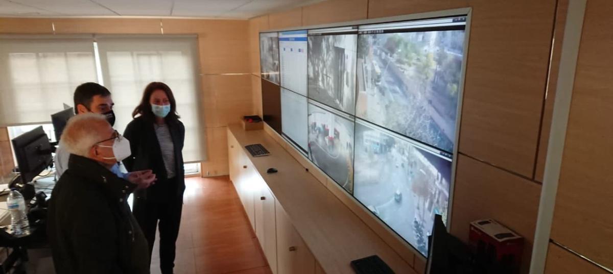 La sala de videovigilància.