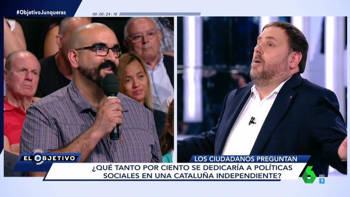 Vídeo del programa de La Sexta ’El objetivo’ amb Oriol Junqueras de convidat.
