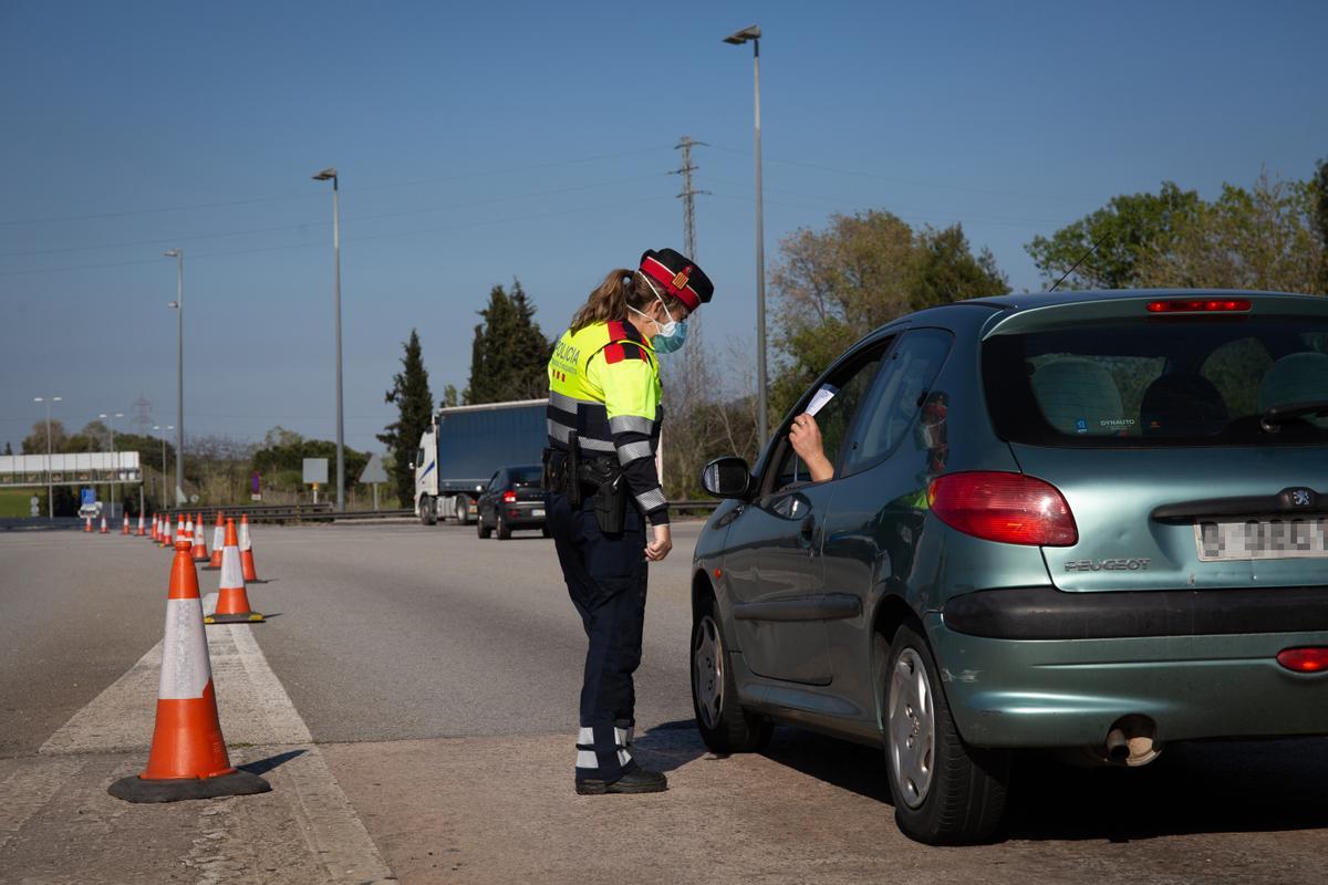 Una agente de los Mossos d'Esquadra.
