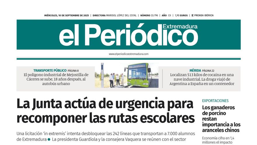Consulta la portada correspondiente al día 10 de septiembre de 2025