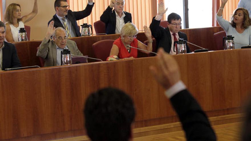 Vista de la votación del pleno de Vigo // J. Lores