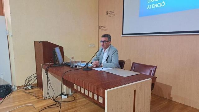 El vicepresidente Antoni Costa durante su comparecencia de ayer. | CAIB