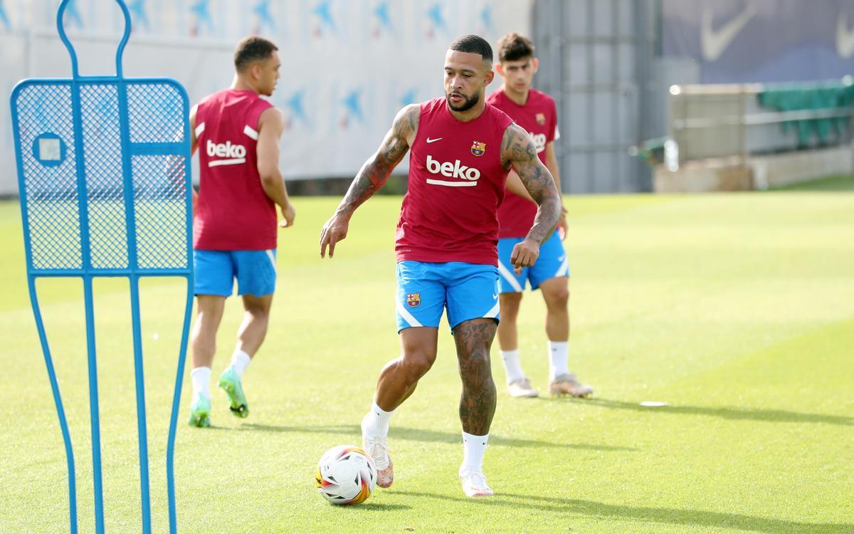 Así ha sido el entrenamiento previo al amistoso ante el Girona