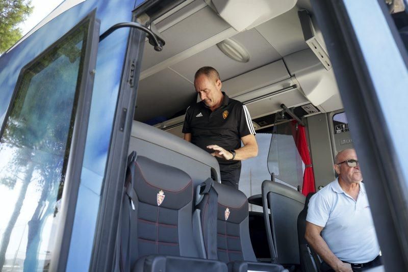 Salida del Real Zaragoza hacia Boltaña