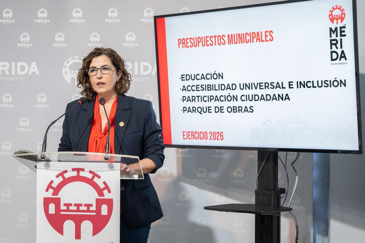 La delegada de Inclusión, Susana Fajardo, ayer en Mérida.