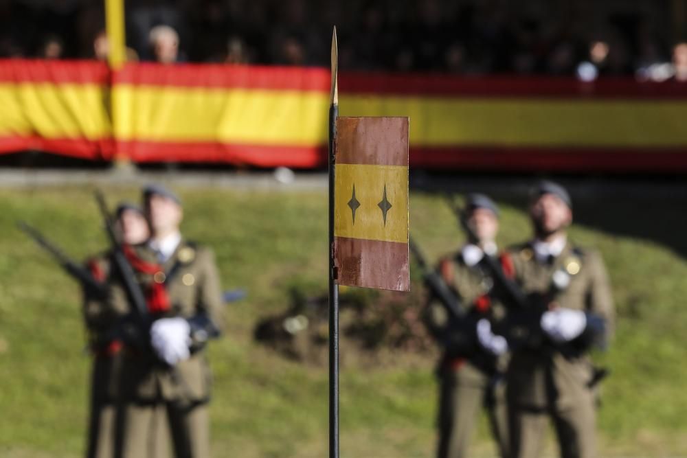 Parada militar del acto de celebración de la Inmaculada