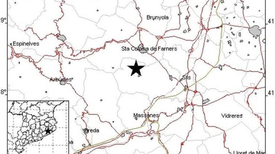 Nou terratrèmol de 2&#039;6 graus a la comarca de la Selva