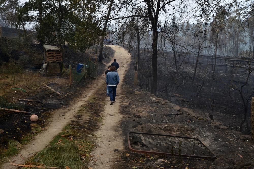 Incendio forestal en Pontecaldelas.