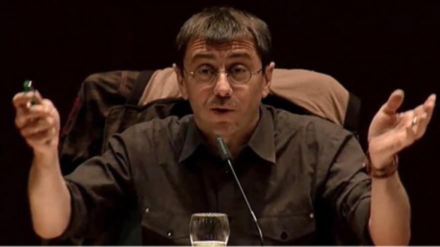 Monedero: &quot;Tenemos que trabajar para que no se vote ni al partido nazi ni al PP&quot;