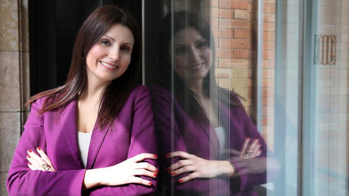 Lorena Roldán del PP en el Parlament .