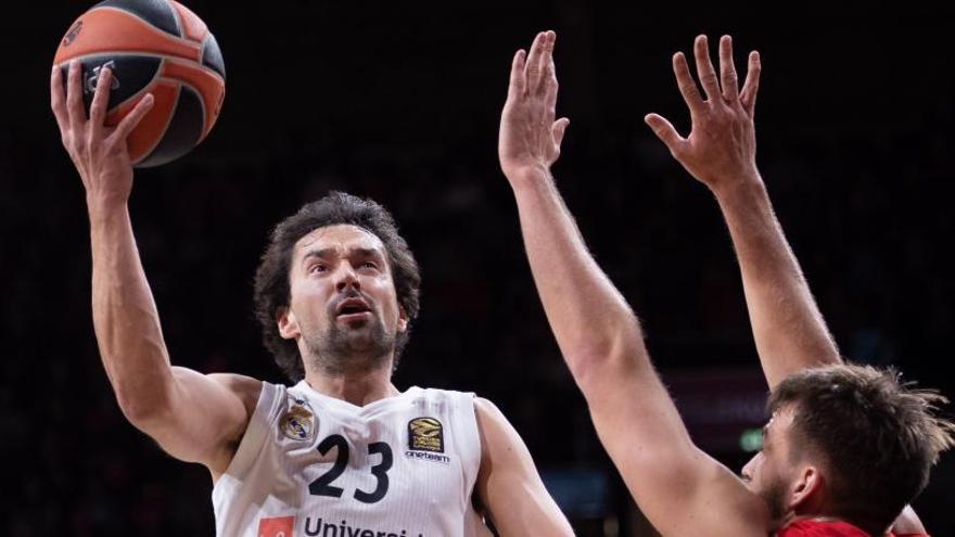 Sergio Llull aportó 19 puntos en la victoria del Madrid.