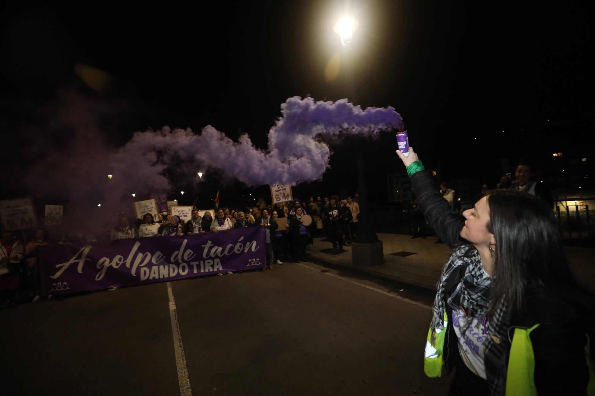 Así fue la manifestación del 8 M en Langreo