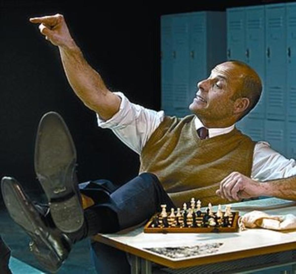 Eduard Farelo, a l’obra del Lliure.