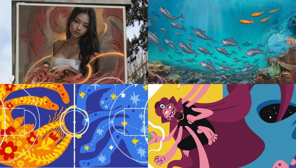 Algunas de las obras que se añadirán este año al museo al aire libre de Vigo.