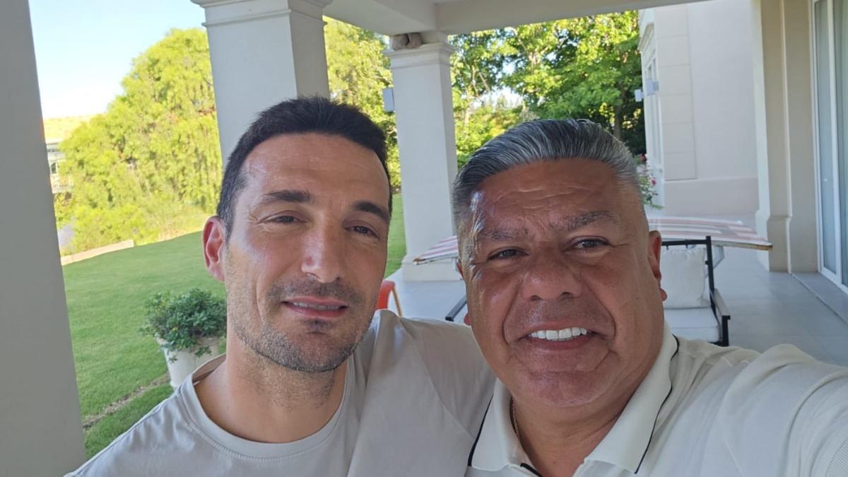 Lionel Scaloni reunido con 'Chiqui' Tapia para sellar su continuidad como seleccionador