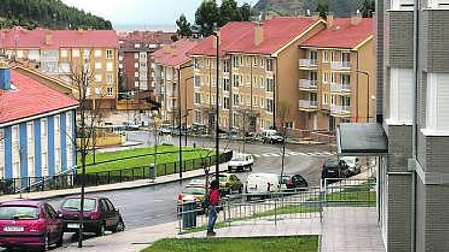 Un residencial recientemente construido en Ribadesella.