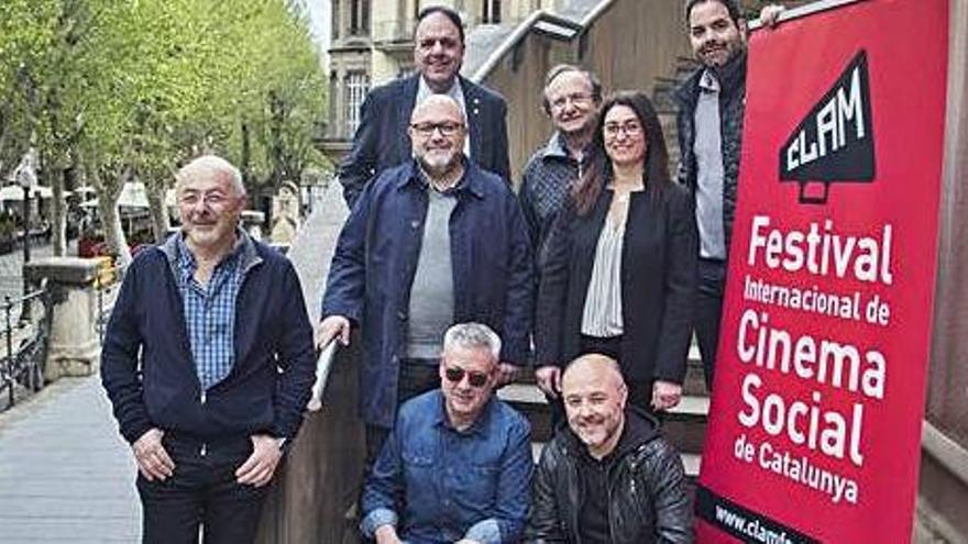 Organitzadors i promotors del festival Clam, ahir en la presentació del certamen que arribarà el maig