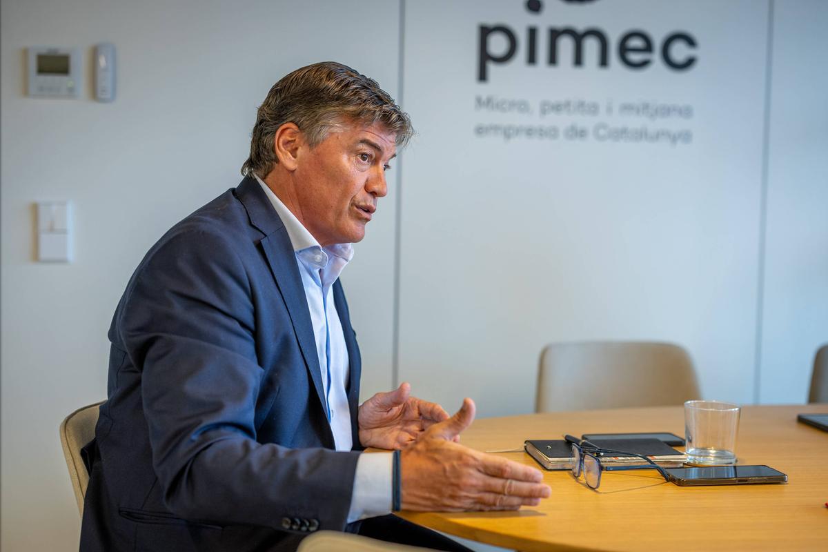 Entrevista a Antoni Cañete, presidente de PIMEC. 