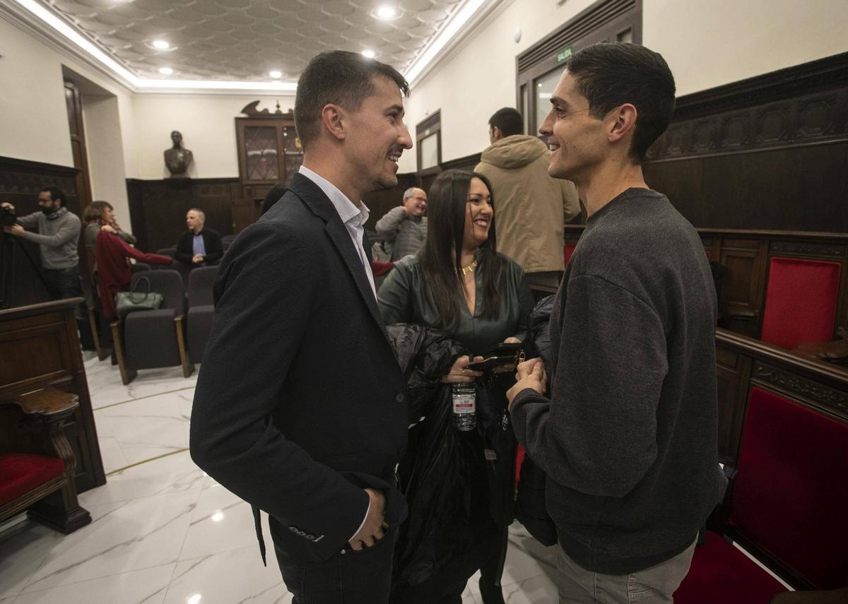 Toni Iborra, concejal de Hacienda, y Ximo Catalán en una imagen de archivo.