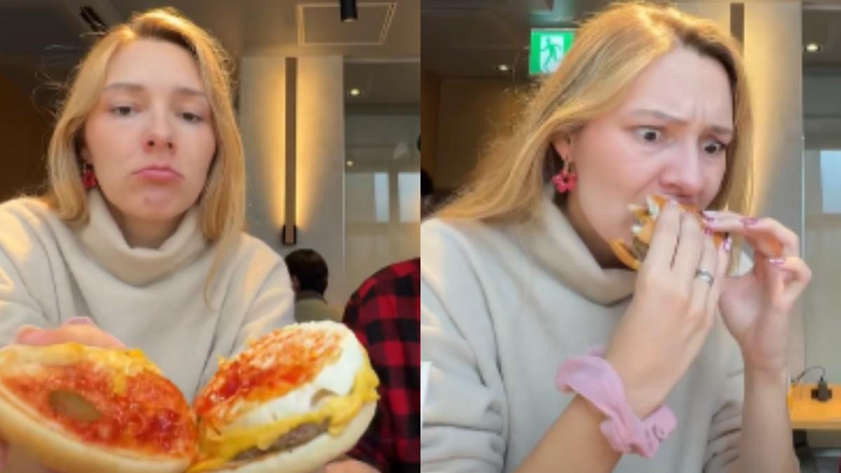 Unos usuarios de TikTok prueban un McDonald's japonés y alucinan con su comida.
