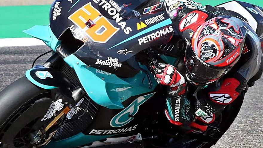 Quartararo, de la clínica a la «pole»  en el GP de Aragón