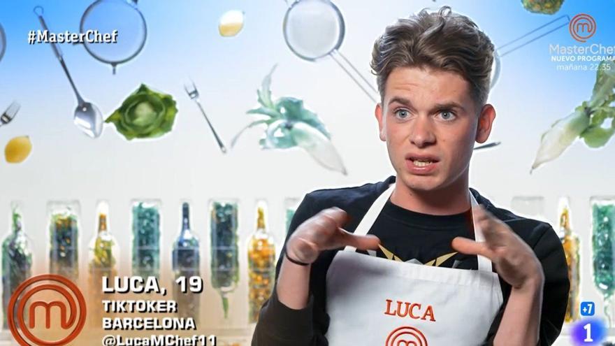 Piden el boicot a MasterChef por el &quot;enchufe&quot; de Luca, el concursante más polémico