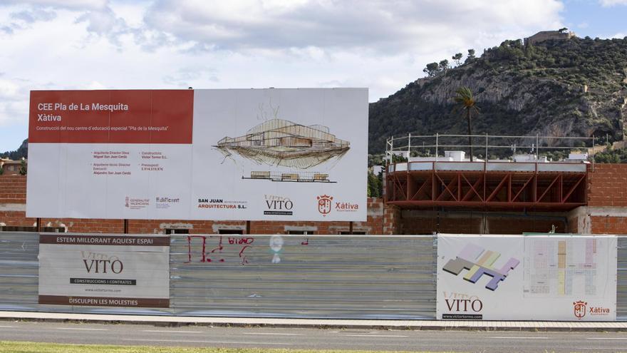 Los sobrecostes bloquean medio año el nuevo centro de educación especial de Xàtiva