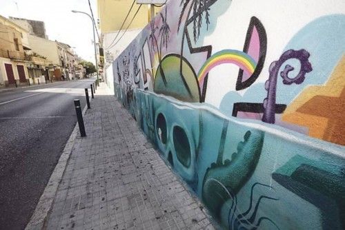 Street Art rund um die Plaça Gomila in Palma