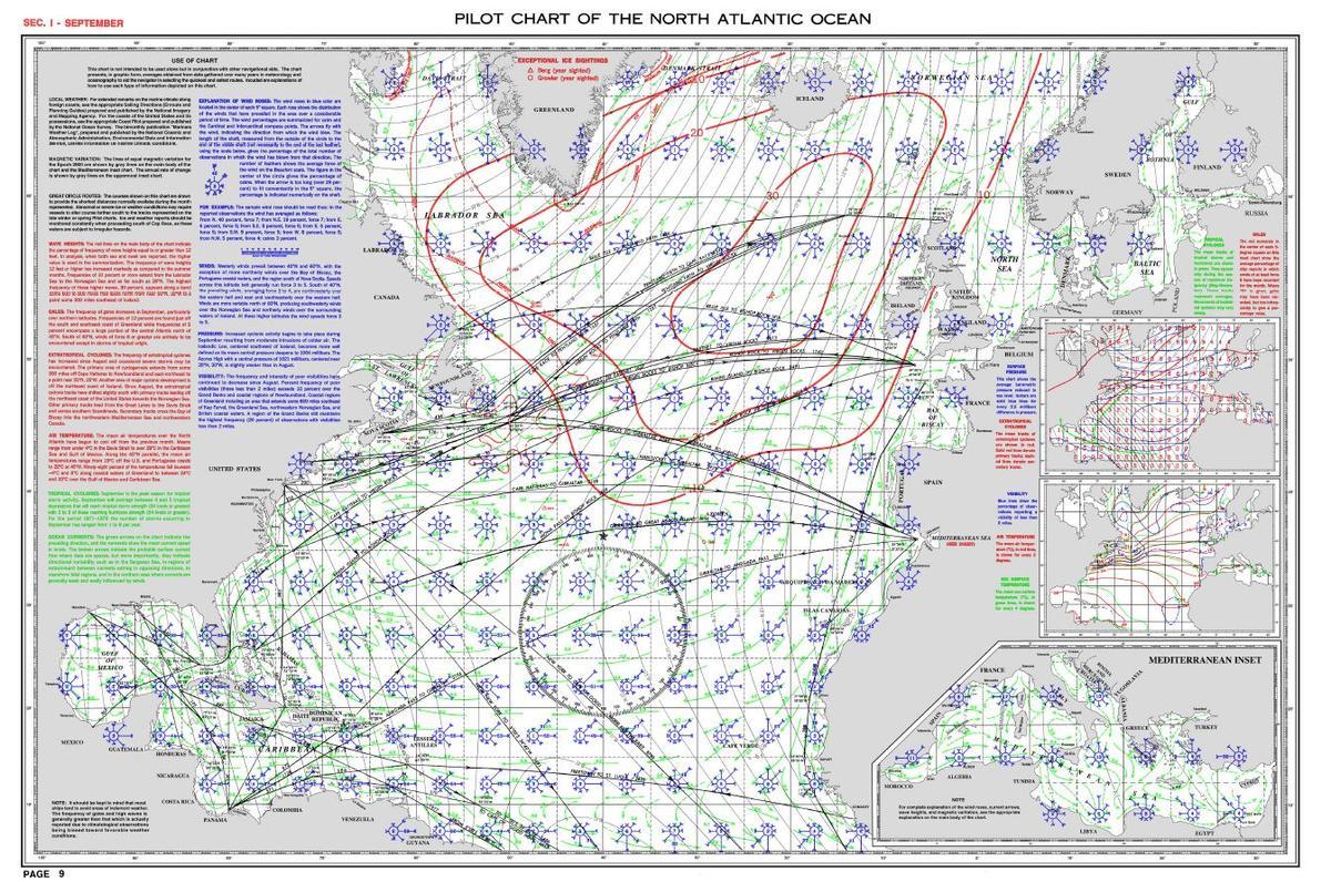 Pilot chart de la zona de NAFO