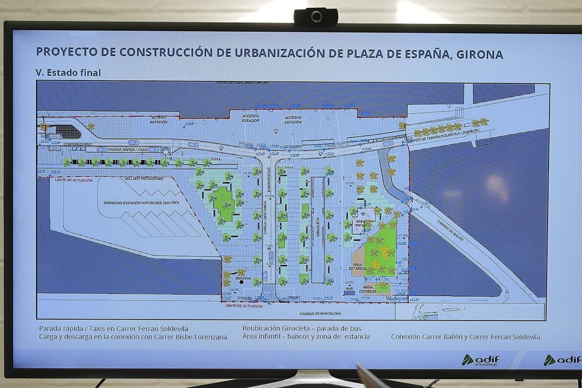 Així es preveu que sigui la plaça d'Espanya després de les reformes.