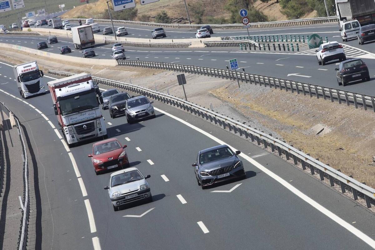 Autovía A-4 a su paso por Córdoba en la operación retorno