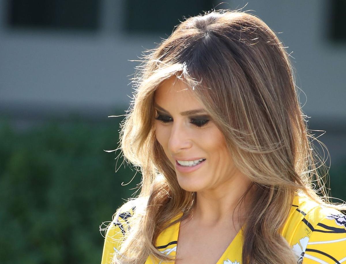 Detalle del 'beauty look' de Melania Trump