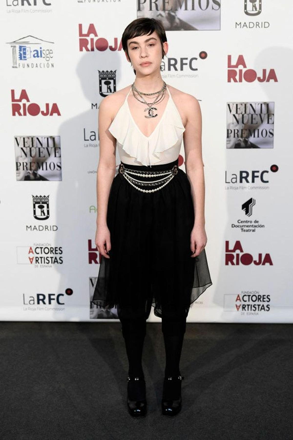 Greta Fernández en los Premios Unión de Actores con look de Chanel