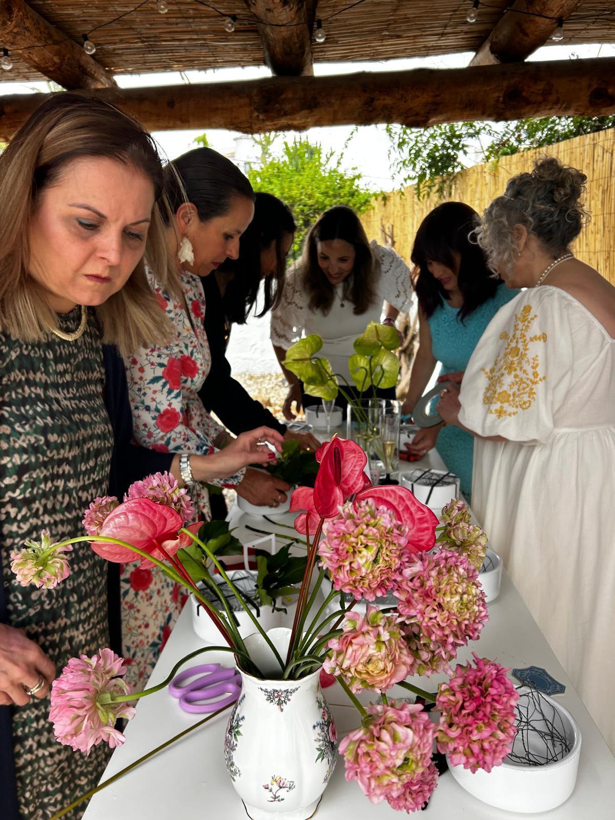 El taller floral al estilo Bridgerton