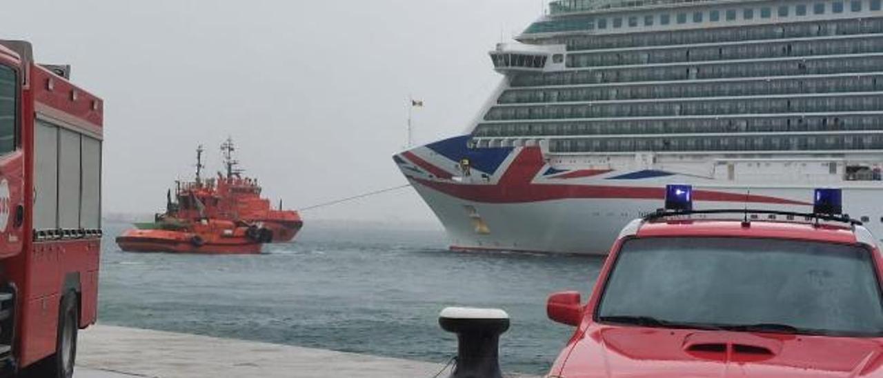 Quién paga los daños del crucero Britannia.