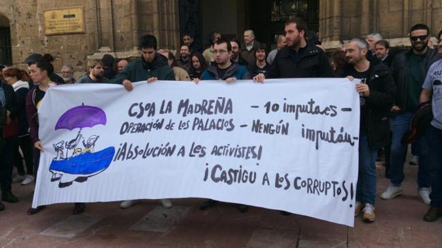 Los acusados por la ocupación de La Madreña