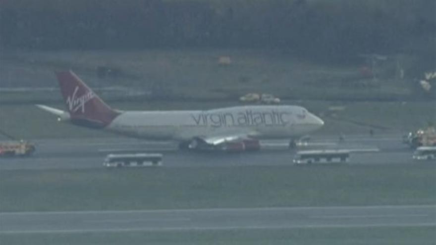 Aterriza sin problemas en Gatwick el avión de Virgin