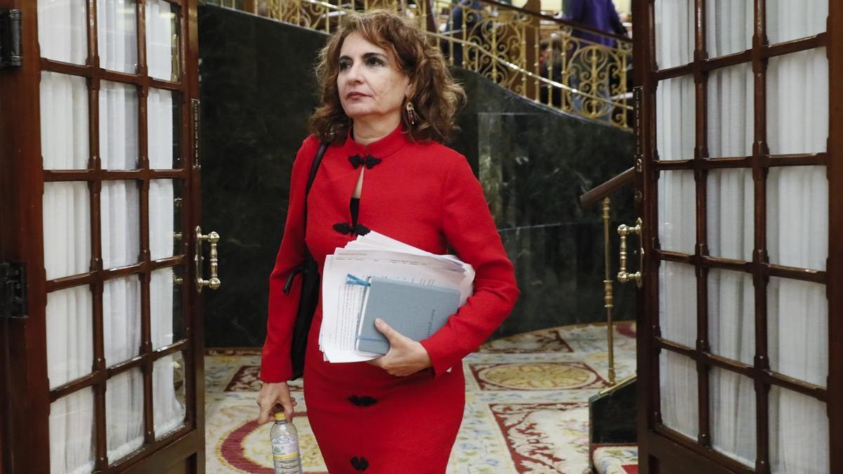 La ministra de Hacienda, María Jesús Montero, en el Congreso de los Diputados, en una imagen de archivo.